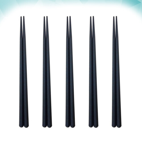 5 par sorte plastik spisepinde, 22,3 cm