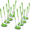Baggy Rack Houder 8-pack Groen Plastic 1