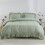 Ensemble de housse de couette à volants Queen 3 pièces en microfibre lavée 1