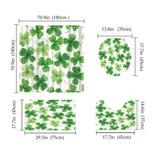 St. Patrick's Day Badkamerset van 4 – Waterdichte douche 1