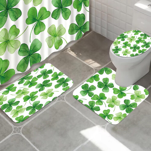 St. Patrick's Day Badkamerset van 4 – Waterdichte douche 2