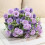 Kunstige lilla silkeblomster, 20-pakning, 30 cm 5