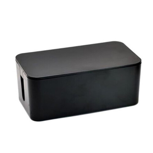 Boîte de rangement de câbles en plastique noir 2