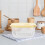 Boîte de conservation pour oignons et ail, de qualité alimentaire, avec 2