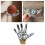 Wandorganizer in Form einer Handskulptur aus Kunstharz – 1 Stück 2