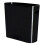 Zwarte, slanke plastic prullenbak van 1,5 gallon met handvatten 4