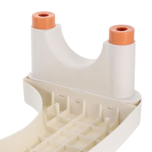 Tabouret de toilette réglable blanc 2