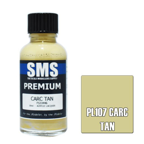 SMS PL107 Premium CARC TAN 30ml Acrylic Lacquer