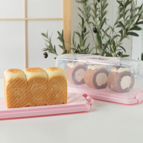 Plastic broodbewaardoos met deksel, 36x15,5x13 cm 2