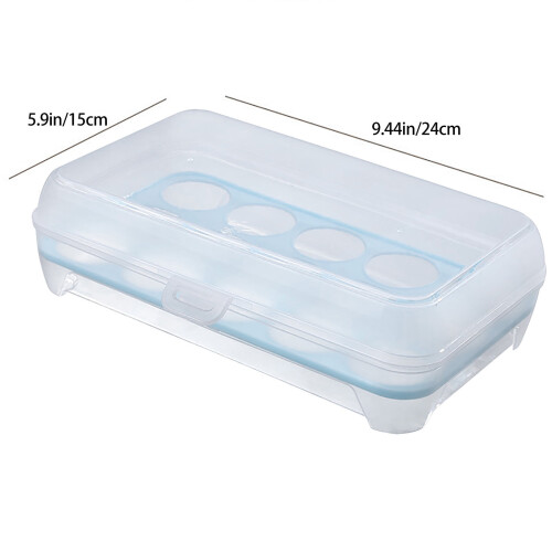 Pedty clear plastic egg box 12-count refrigerator storage 2