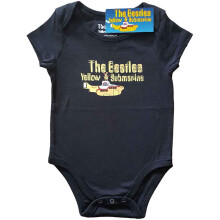 (X Large (12 -18 months), Black) The Beatles Yellow Submarine Logo Baby Grow