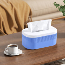 Couvercle ovale en plastique pour boîte à mouchoirs – Fond ouvert, lot de 1
