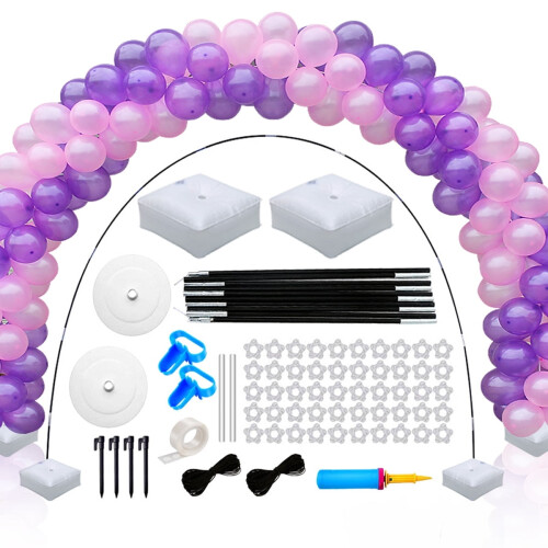 Kit d'arche de ballons avec hauteur et largeur réglables