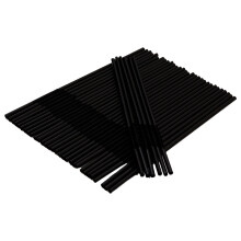 Cannucce di plastica nere curve – Confezione da 400