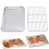 Plaque de cuisson en acier inoxydable avec grille de refroidissement 1