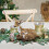 Ornament cerb mamă și căprioară, plastic cu blană artificială, 14 cm 1