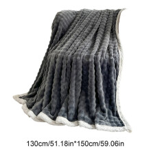 Pătură de canapea din fleece cu bule – flanel față-verso, 1 strat