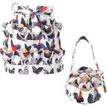 Eiersammelschürze und Korb-Set mit 12+7 tiefen Taschen