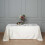 Βελούδινο ορθογώνιο τραπεζομάντιλο 90x132in Ivory 1