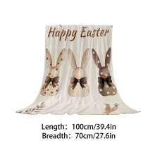 Deka s veľkonočným zajačikom a vajíčkami70x100cm