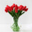 10 tulipas artificiais de PU rosa de 14 polegadas 1