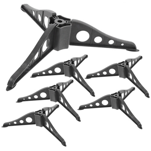 Christmas Tree Stand Black Triangle Tabletop 6 pcs