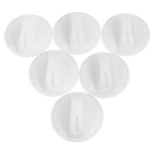 Universal Appliance Knob Set – 6 pcs, White Plastic, 5 x