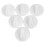 Universal Appliance Knob Set – 6 pcs, White Plastic, 5 x 1