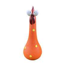 Statue de poulet rigolo en résine pour jardin extérieur