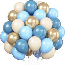 50 ballons de Noël en latex rouge, vert et blanc