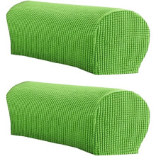 Ensemble de 2 housses d'accoudoirs de canapé extensibles en peluche