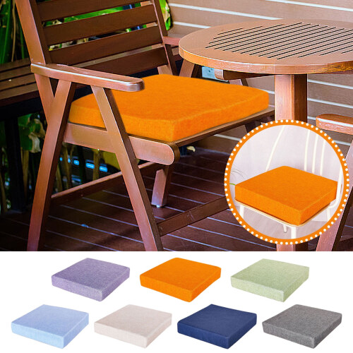 Rund sittdyna Polyester Utomhus Inomhus 40x40x3cm
