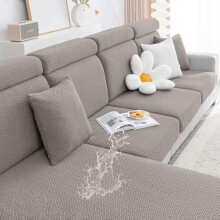 Housse de canapé extensible imperméable en jacquard, lavable et élastique