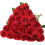 20 rosas artificiais de seda preta com hastes longas 1