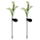 Solar-Calla-Lilien-Lichterkette, 2er-Pack, farbwechselnde LED 1