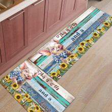 Ensemble de tapis de cuisine style ferme 17x30 + 17x47 pouces