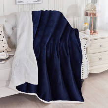Pătură dublă din fleece 100x70cm bleumarin