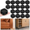 18er-Pack verstellbare Möbelfüße, 1"–3" (2,5–7,5 cm), Schwarz 1