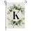Drapeau de jardin Darzheoy Initial 12x18 pouces double face 1