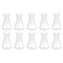 Plastové laboratorní baňky 10 ks 8x5x5cm