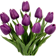Valódi tapintású műtulipánok 34 cm (10/20/24 db)