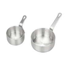 Mini casserole en acier inoxydable avec long manche 50 ml ou
