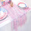 Chemin de table à paillettes irisées 12 x 72 pouces 1