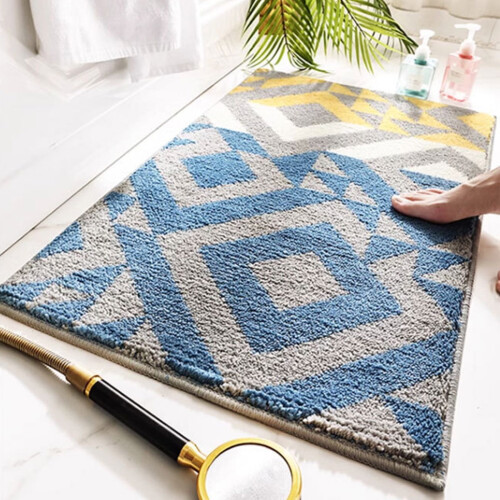 Tapis de bain antidérapant en microfibre 40 x 60 cm
