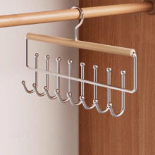 Porte-ceintures en bois avec 8 crochets