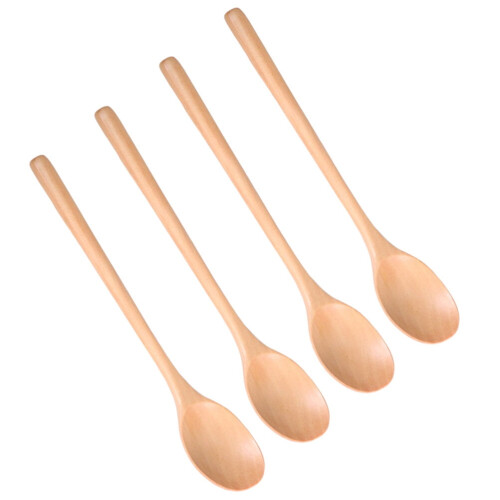 Ensemble de 4 cuillères en bois de 23,5 cm