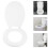 Abattant de toilette blanc – Durable et silencieux, 1 pièce 1