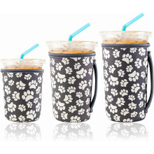 Manchons réutilisables en néoprène pour café glacé (lot de 3)