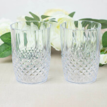 Verres à boire BalsaCircle 16 oz en plastique transparent (6)