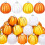 24 Pack Orange Pumpkin Hanging Ornaments 1